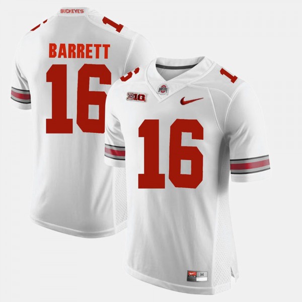 Ohio State Buckeyes J.T. Barrett Men's #16 Game Alumni White College Football Jersey 2404QFND3